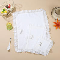 Mantelones De Encaje De Algodón Suave Para Comida Decoración De Fiesta Regalo Para Casa De Amistad Estilo Japonés Rectangular - details 4