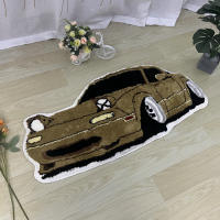 Alfombra De Coche Deportivo Para Decoración De Hogar Alfombra Antideslizante Suave Con Diseño De Carreras Adecuada Para Sala De Estar Dormitorio - details 6