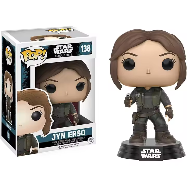 FUNKO POP - Jyn Erso - Star Wars Rogue One -  Coleccionable - Idea de Regalo - Producto oficial - Edad recomendada mayores de ‎3 años - 1