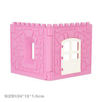 Bloques De Construcción Grandes Casa Arquitectónica Con Ventanas Muros Techo Accesorios De Escena Y Mobiliario Juguete Educativo Para Niños - details 12