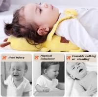 Mochila protectora para la cabeza del bebé, almohadilla protectora para la cabeza para niños pequeños, mochila protectora para la cabeza de seguridad ajustable para bebés, adecuada para niños pequeños de 4 a 24 meses, abejas - details 2