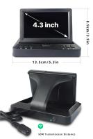Cámara De Retrovisión Inalámbrica HD 1080P AHD Para Camión Autobús Coche Monitor De Estacionamiento Con Visión Nocturna WIFI Tamaño 4.3/5 Pulgadas - details 14