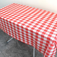 Mantel Desechable a Cuadros Rojo Y Negro Para Bodas Cumpleaños Y Fiestas Interior Y Exterior Picnic Resistente Al Agua De Plástico - details 11