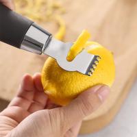 Pelador de Limón de 3 piezas, herramienta Manual para Pelar citricos, de Maple inoxidable, para cóceles, Limas y naranjas, utensilios de cocina. - details 1