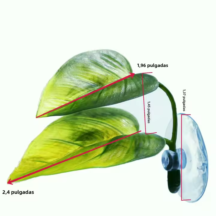 Decoración De Acuario Hoja Artificial Para Tanque De Peces Betta Decoración De Relajamiento Y Juego Para Acuarios - 1