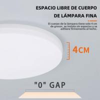 Luz Circular De Techo LED Ultrafina Moderna Para Dormitorio Y Sala De Estar 18W 24W 36W 48W Decoración Interior De Hogar Luz De Iluminación Doméstica - details 2
