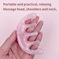 Peine De Masaje Meridiano Especial Con 5 Dientes Herramienta Portátil Para Masaje Cabeza Uso Doméstico Material ABS - details 2