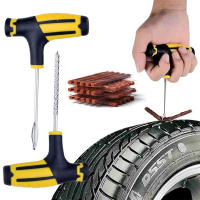 Juego De Herramientas De Reparación De Neumáticos Para Coche Moto Y Vehículos Eléctricos Set De Reparación Rápida De Neumáticos Universal Con Banda De Goma Y Vacío - details 0