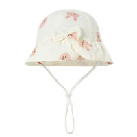 Gorro De Verano Para Bebés Muselina Con Lazo Accesorios Para Niñas Sombrero De Playa Infantil Para Recién Nacidos 0-12M - details 4