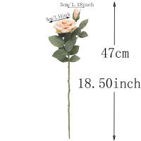 Kahaul Flores Artificiales Bellas Rama De Rosas Vaso Para Decoración De Hogar Y Boda Plantas Falsas Retro Para Jardín Disposición Decorativa - details 1