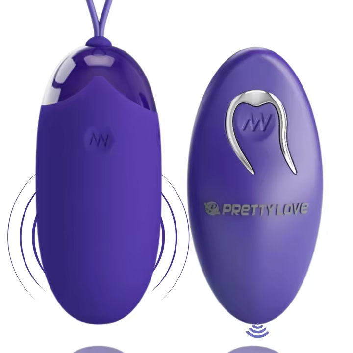 Pretty Love Huevo Vibrador con Mando a Distancia Recargable – Bolas Chinas y Consoladores para Masaje Íntimo, Estimulación y Fortalecimiento del Suelo Pélvico – Juguete Erótico para Mujeres y Parejas con Modos de Vibración Ajustables y Material Suave - 1