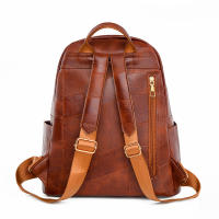 Mochila para mujer, nueva, estilo coreano, versátil, de un solo hombro, bandolera de cuero suave, mochila para mujer - details 5