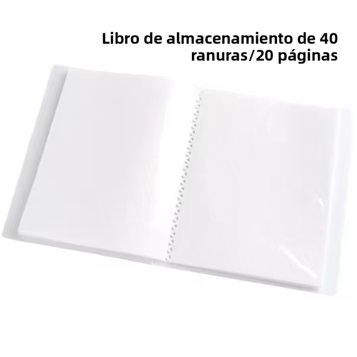Caja De Almacenamiento Transparente Para Uñas Con 40 Ranuras Estantería Para Colocar Adhesivos De Uñas Accesorios De Manicura Organizador De Esmaltes - 1