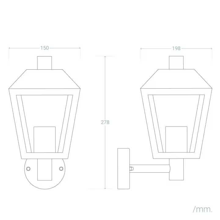 Ledkia Lámpara de Pared Exterior Aluminio Mukom Negro - 1