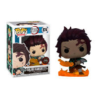Funko Tanjiro Flaming Chase GITD  blade espada llameante Hinokami Kagura   exclusivo 874   Demon Slayer Kimetsu no Yaiba Guardianes de la Noche Pop Vinyl - details 1