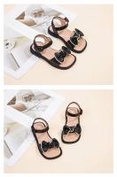 Sandalias De Verano Para Niñas Con Lazo Correas Caucho Suave Bajo Tobillo Versátiles Sandalias De Playa Moda Niños Tallas 4-6Años - details 6