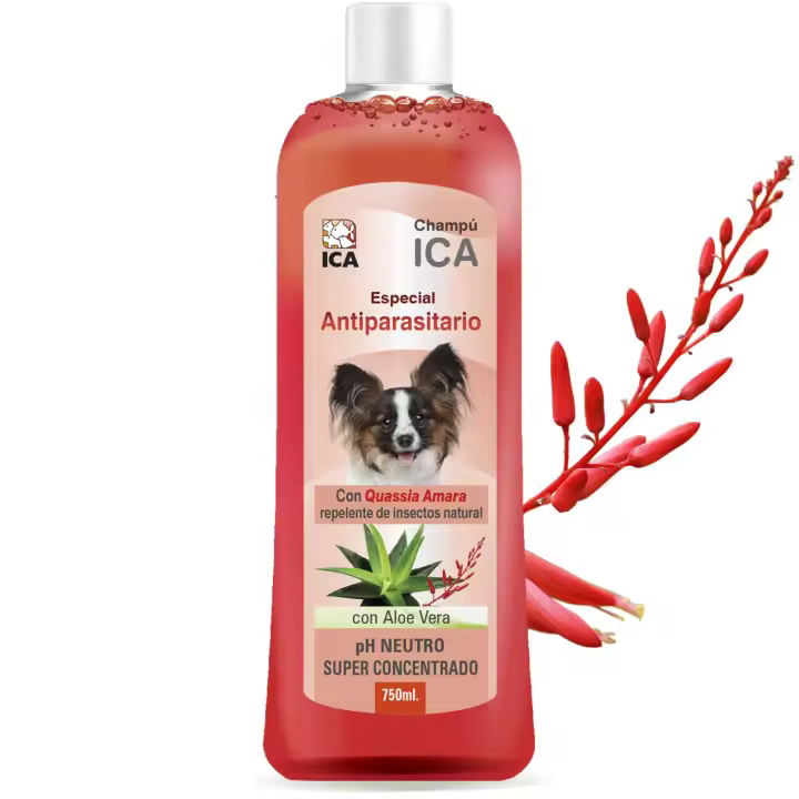 Champú antiparásitos con Aloe Vera para perros 750 ml - 1