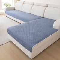 Funda De Sofá Quilteada 2Pcs Para Sala De Estar Protector De Muebles L-Shape Secciónal Cubiertas De Cojines Para Mascotas - details 7