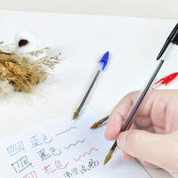 Bolígrafo De Punto Cómodo 1.0mm Para Escritura Suave Y Diario Tinta Negra/Azul/Roja 10/15 Piezas Material Plástico - details 4