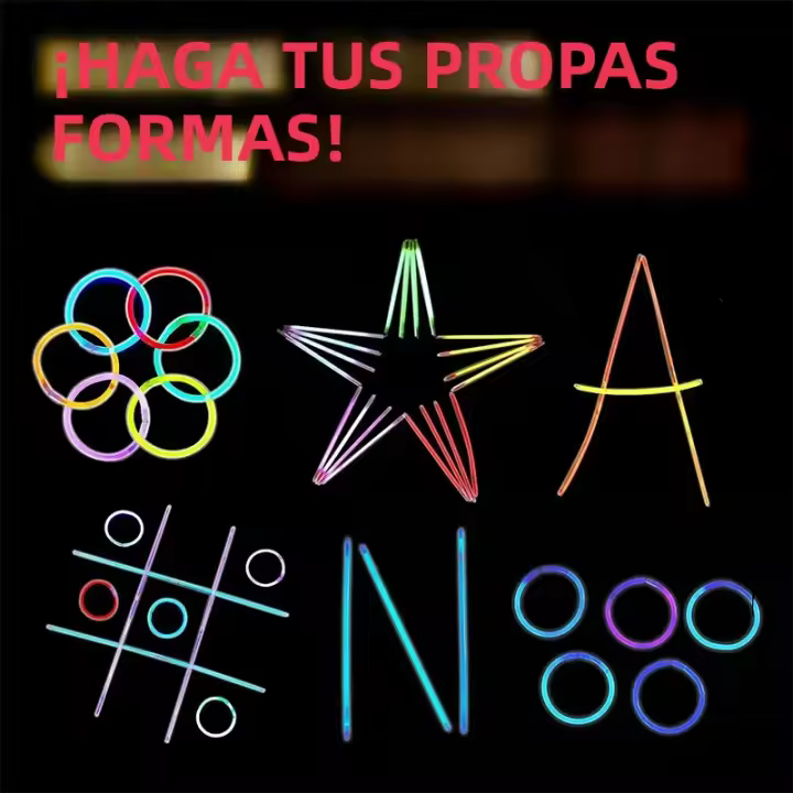 50/100pcs Glowing Sticks 8 Pulgadas Brillo Nocturno Para Fiestas Conciertos Bodas Cumpleaños Decoración De Fiesta Suministros De Brillo - 1