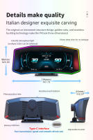 Sistema Inteligente De Coche Multi-función P4 OBD + GPS HUD Pantalla LCD De 6.2 Pulgadas Muestra De Velocidad Turbina Acelerómetro Inclinometro - details 16
