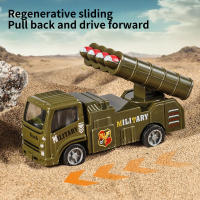 Juego De 4 Piezas De Vehículos Militares De Aleación De Metal Para Niños Coche Transporte De Misiles Vehículo Blindado Modelo De Camión Juguete De Simulación - details 3