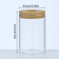Vaso De Flores Redondo Creativo Con Tapa De Madera Contenedor De Agua Transparente Para Hidroponía Micro Paisaje Ecológico Botella De Vidrio - details 3