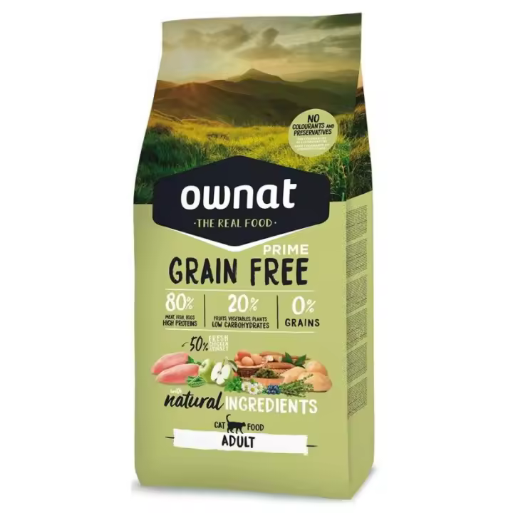 Ownat Prime Pienso de Pollo y Pavo para Gatos 8 Kg - 1