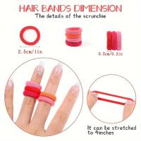 200pcs Cinturones Elásticos Para El Cabello No Derrapantes Para Mujeres Y Niñas Sujetadores De Cabello Diarios Para Uso Diario - details 0
