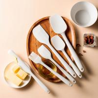 Set De 6 Cuchara De Silicona Gris Para Cocinar Y Hornear Resistentes Al Calor Y Antideslizantes Herramientas De Cocina Para Mezclar Y Hornear - details 0