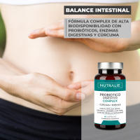 Probiótico Digestivo Complex - Cúrcuma Enzimas - Flora Intestinal Estreñimiento + Ablanda Heces - Para la Hinchazón y Pesadez - 60 cápsulas Digestive Complex - Nutralie - details 0