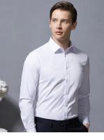 Camisa Social Para Hombre Antirugas Con Bolsillo Cuello En V De Moda Casual Para Oficina Blanco Talla S-4XL Camisa Larga De Poliéster Y Spandex - details 2