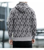 Nueva Chaqueta De Suéter Para Hombres 2024 De Alta Calidad Y Gruesa Para Otoño E Invierno Abrigo Cardigan Tejido Casual Cierre De Cremallera Estilo V Sin Capucha - details 2