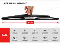Limpiaparabrisas Trasero 13" Para Hyundai Santa Fe DM / Grand Santa Fe 2013-2017 Limpieza De Ventanas De Parabrisas Material De Goma - details 2