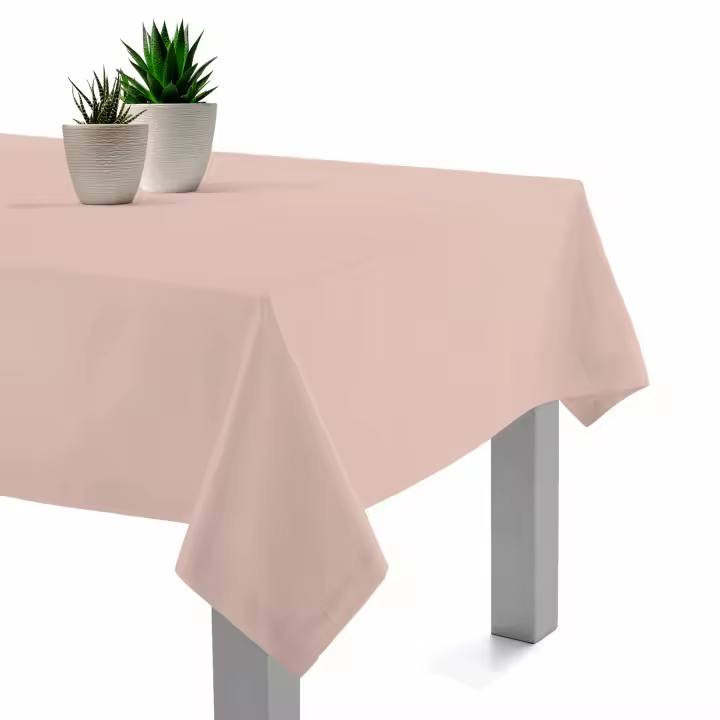 Mantel Resinado Antimanchas Net Rosa 140x140, 140x200, 140x250, Impermeable, Fácil de limpiar, Comedor, Cocina PADUANA - 1