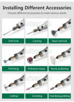 Herramienta Rotativa Sin Cable USB 3 Velocidades Mini Taladro Dremel Set De Accesorios Para Grabado Y Carpintería DIY - details 5