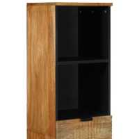 vidaXL Mueble de baño de madera maciza de mango marrón 38x33x160 cm - details 4