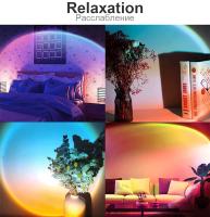 Lámpara De Puesta De Sol USB Proyector De Ambiente Para Decoración De Habitaciones Y Bares Luz Nocturna De Modo Circular Para Sala De Estar Y Dormitorio - details 5