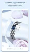 Reloj De Pulsera De Cuarzo LIGE Elegante Para Mujer Con Correa De Acero Inoxidable Resistente Al Agua Y Deportiva Pantalla Cuadrada Romana - details 5