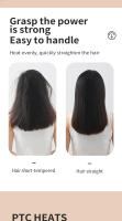 🎁【Detalles para Mamá】Cepillo alisador de pelo iónico negativo, peine caliente con pantalla LED, antiquemaduras, apagado automático, calentamiento rápido, 30 ajustes de temperatura para casa, de viaje y salones de belleza - details 9