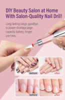 Pulidor de uñas, bolígrafo pulidor de piel muerta, pulidor de uñas de prueba, mini amoladora eléctrica de herramientas de manicura, oro rosa - details 3