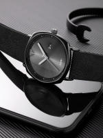 Reloj De Pulsera TOMI Para Hombres Minimalista Y De Moda Deportiva Con Calendario Y Material De Cuero Casual De Cuarzo - details 7