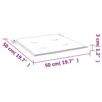 vidaXL Cojines para muebles palets 6 uds tela 50x50x3 cm Cojín Decorativo de Asiento Cojines de muebles de salon - details 6