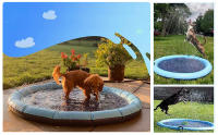 Piscina para Mascotas con Rociadores - 100 cm Piscina de Baño Material PVC Resistente Antideslizante y Fácil de Instalar Ideal para Perros - details 4