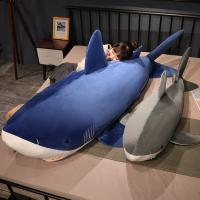 Juguete De Peluche Tiburón Gigante 60-130cm Almohada De Animal De Mar Regalo De Cumpleaños Para Niños Y Bebés Material Coton PP - details 13