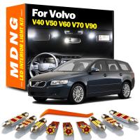 Kit De Luz Interior LED MDNG Para Volvo V40 V50 V60 V70 V90 1995-2019 Luz De Maletero Mapa Luz Troncal Canbus Sin Errores 12V BA9S - details 0