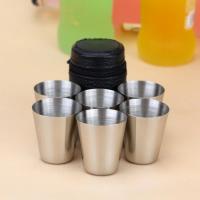 4PCS 70ML 6PCS 30ML Vajillas De Acero Inoxidable Para Té Vino Y Cerveza Uso Doméstico Camping Picnic BBQ Copas Portátiles Para Fiestas - details 6