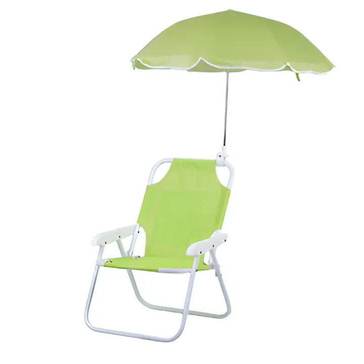 Silla plegable para niños with Sombrilla ajustable y portátil para Playa, camping y Jardín Verde - 1