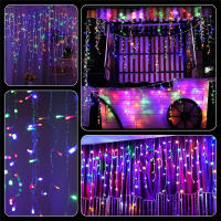 Luces De Cadena De Hielo LED Solar 3.5M Impermeables Para Decoración De Bodas Y Fiestas En Jardín Y Hogar Luces De Navidad Exteriores - details 9