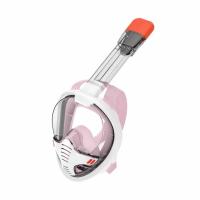 Máscara de snorkel antivaho de un solo tubo, completamente seca, con tres tesoros, gafas de natación de silicona de cara completa, máscara de buceo para adultos - details 12